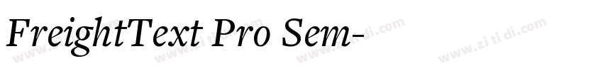 FreightText Pro Sem字体转换
